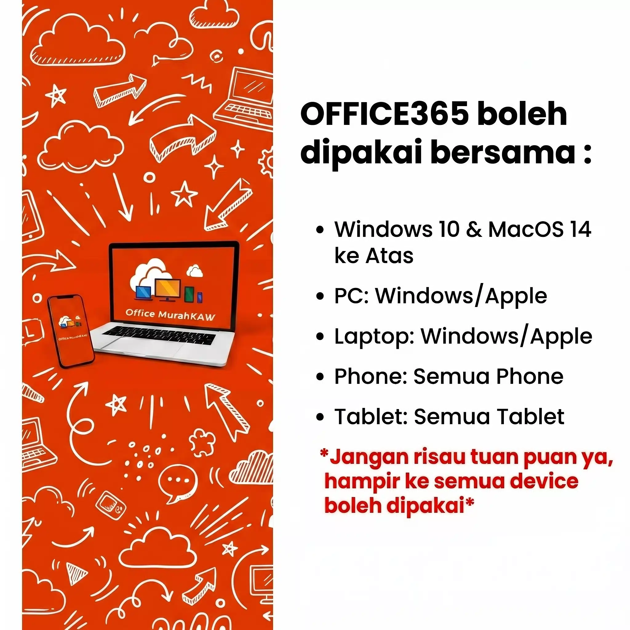 Office365 Set Jimat - 5 Devices — feature 3